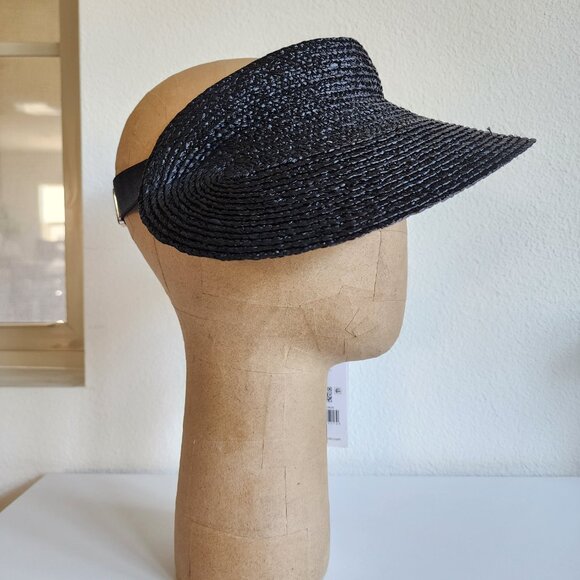 NWT Helen Kaminski Maris Raffia Visor Hat 🖤 (#165) - Picture 9 of 11